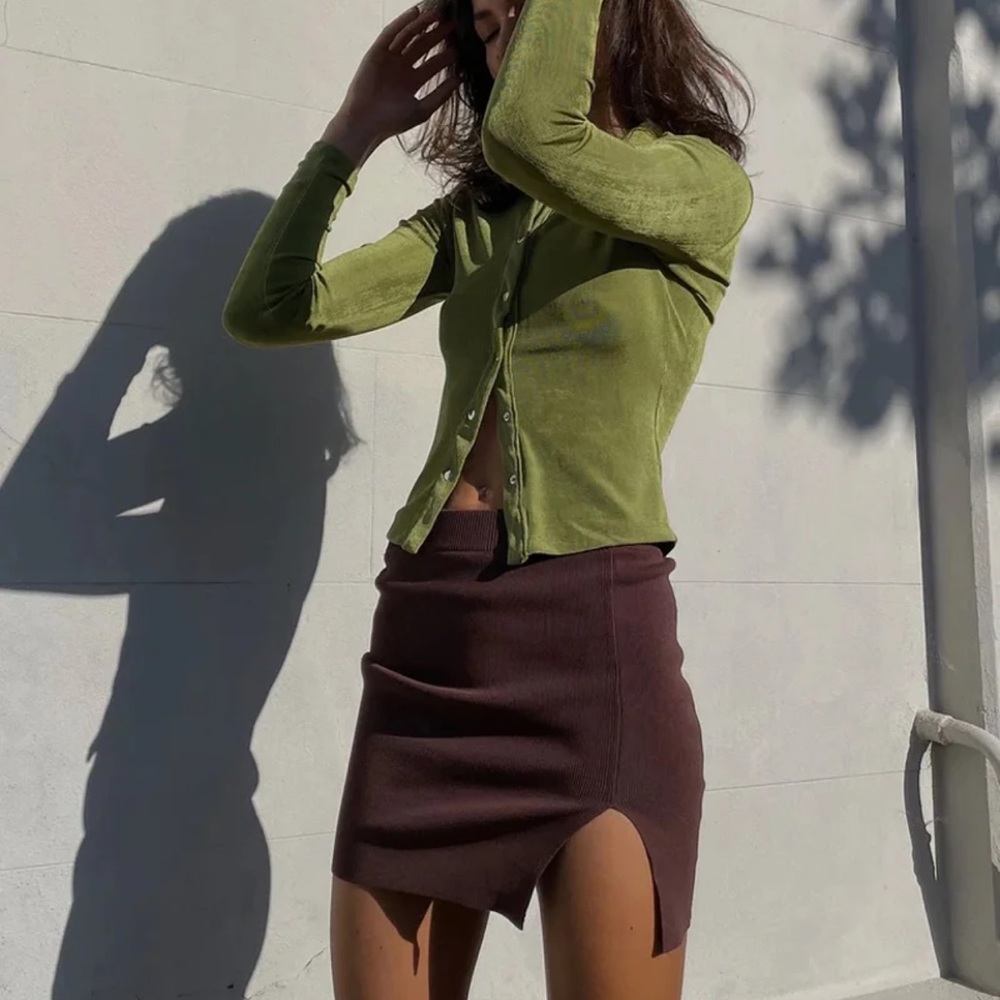 Princess Polly Brown Coco Lola Mini Skirt